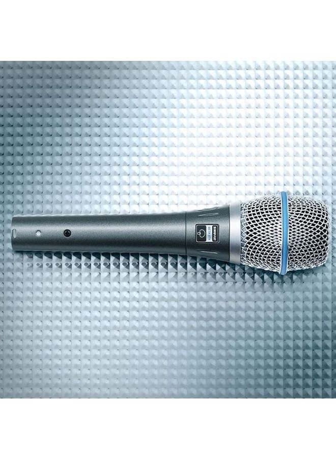 Shure - Supercardioid Single-Element Vocal Condenser Microphone for Studio Recording and Live Performances with A25D Mic Clip and Storage Bag BETA 87A black - Image 1