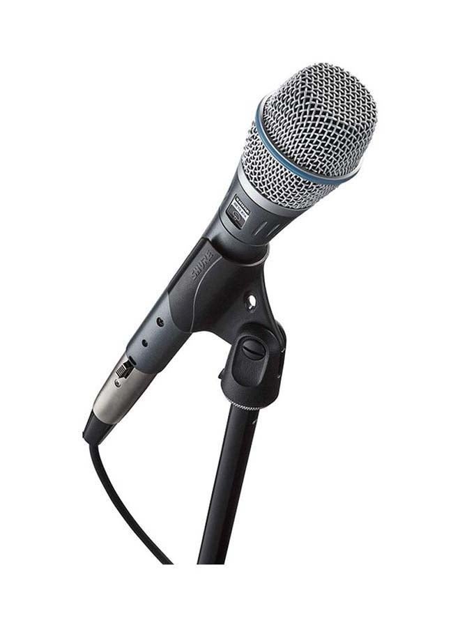Shure - Supercardioid Single-Element Vocal Condenser Microphone for Studio Recording and Live Performances with A25D Mic Clip and Storage Bag BETA 87A black - Image 1