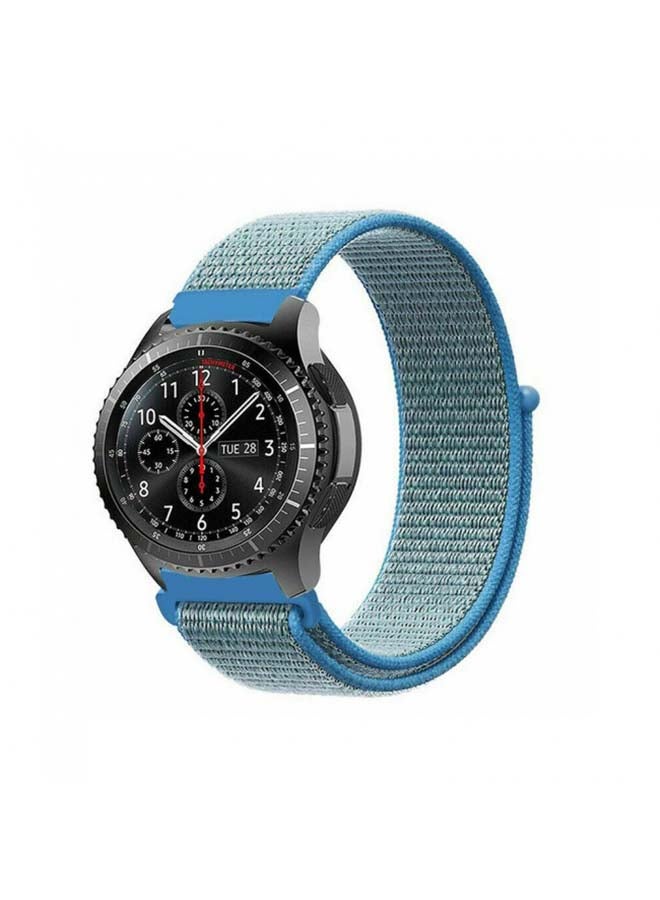 MARGOUN - Nylon Sport Loop Band For Samsung Gear S3 Classic/S3 Frontier taho blue - Image 1