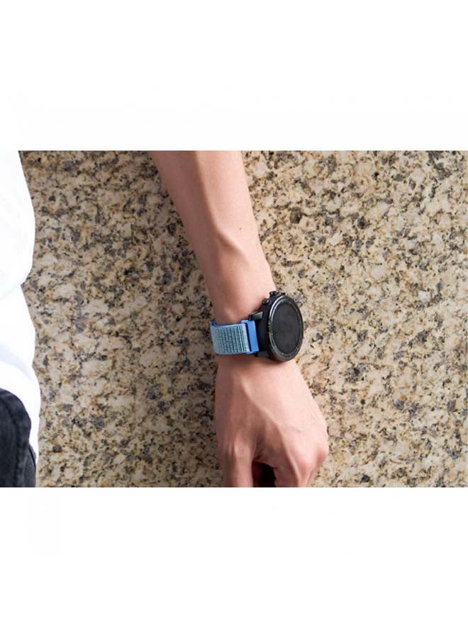 MARGOUN - Nylon Sport Loop Band For Samsung Gear S3 Classic/S3 Frontier taho blue - Image 1
