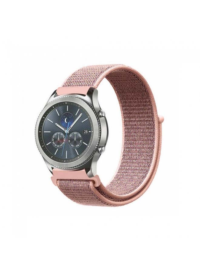 MARGOUN - Nylon Sport Loop Band For Samsung Gear S3 Classic/S3 Frontier pink sand - Image 1
