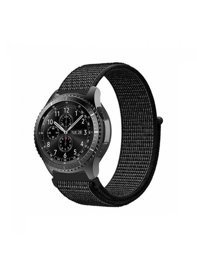 MARGOUN Nylon Sport Loop Band For Samsung Gear S3 Classic/S3 Frontier Summit Black  - Image 2