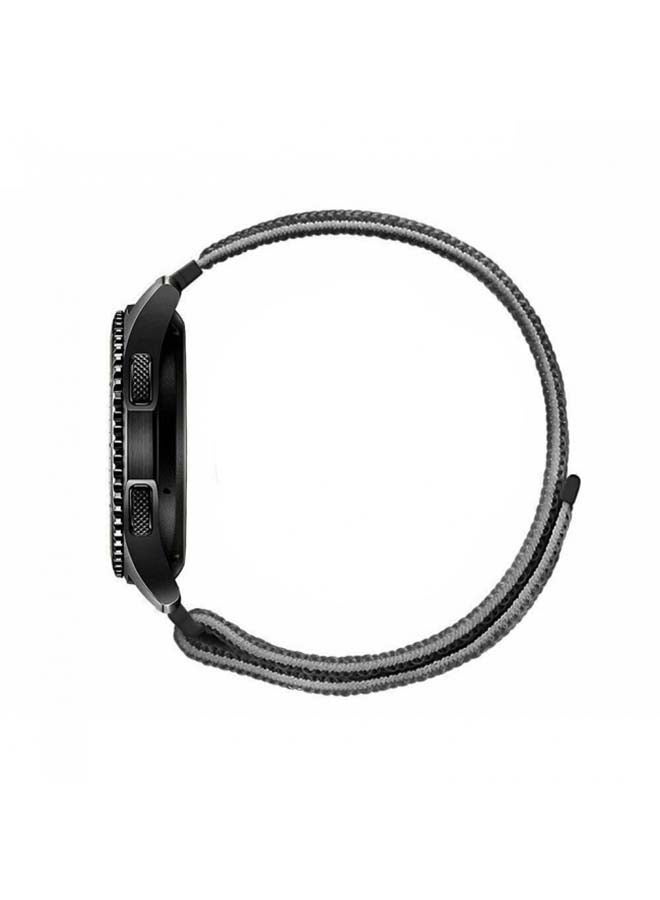 MARGOUN - Nylon Sport Loop Band For Samsung Gear S3 Classic/S3 Frontier Black - Image 1