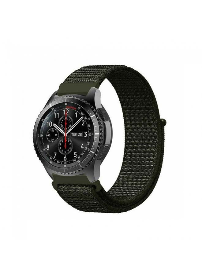 MARGOUN Nylon Sport Loop Band For Samsung Gear S3 Classic/S3 Frontier Dark Olive  - Image 2