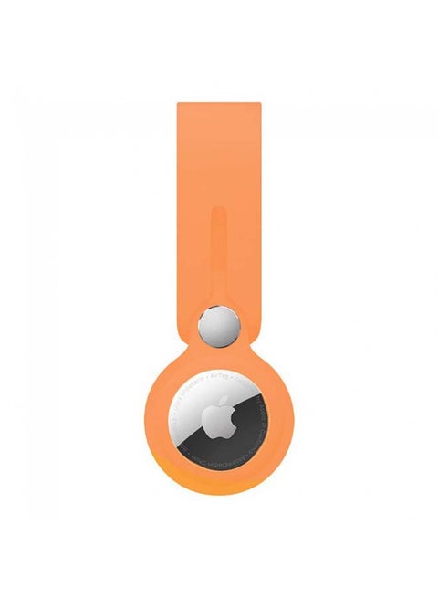 Silicone Holder Loop For Apple AirTag Orange