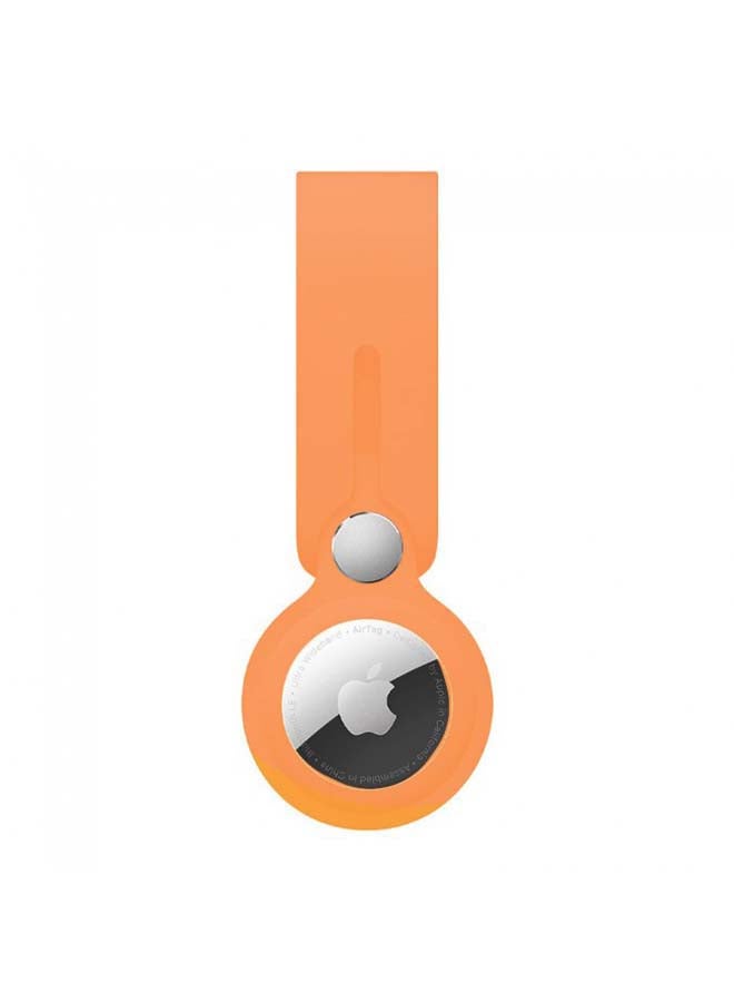 MARGOUN Silicone Holder Loop For Apple AirTag Orange  - Image 1