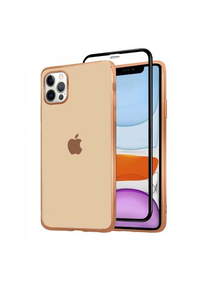 MARGOUN 2-Pack Case Cover and Screen Protector for iPhone 12 Pro Rose Gold - Image 1