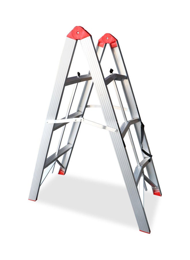 Foldable Aluminum Ladder Silver - Image 1