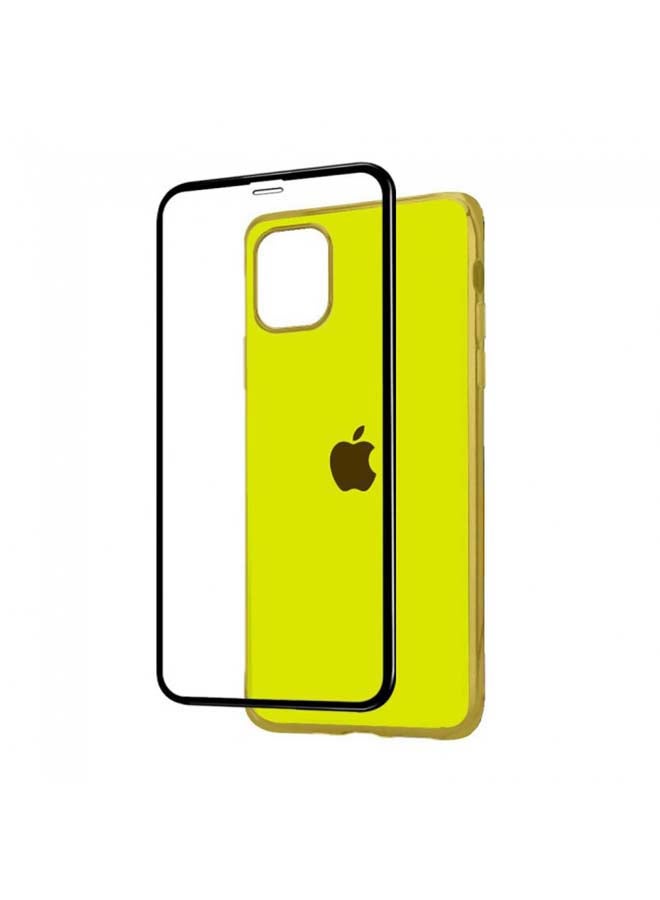 MARGOUN 2-Pack Case Cover and Screen Protector for iPhone 12 Mini Yellow - Image 2