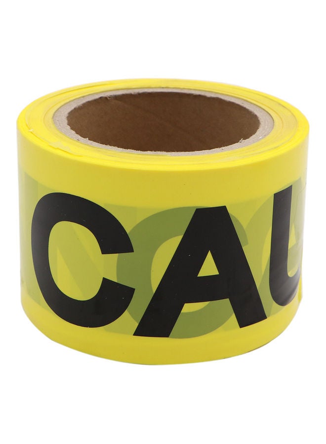 Caution Printed Coloured Tape Yellow - Image 2