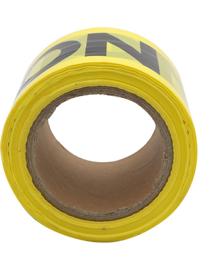 Caution Printed Coloured Tape Yellow - Image 3