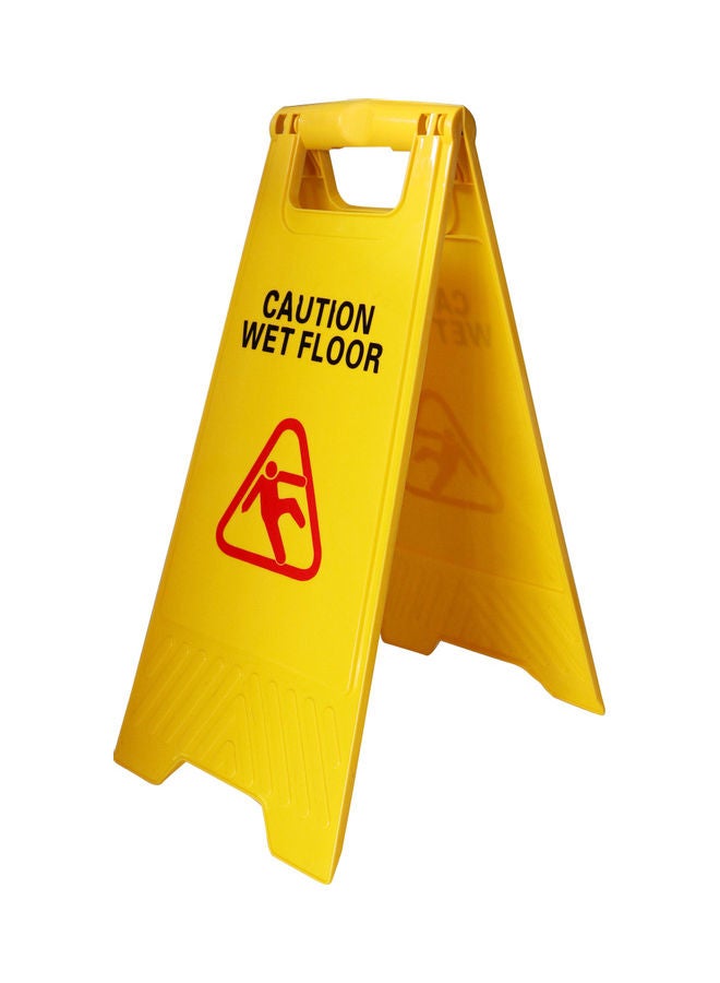 Wet Floor Warning Sign Yellow  - Image 1