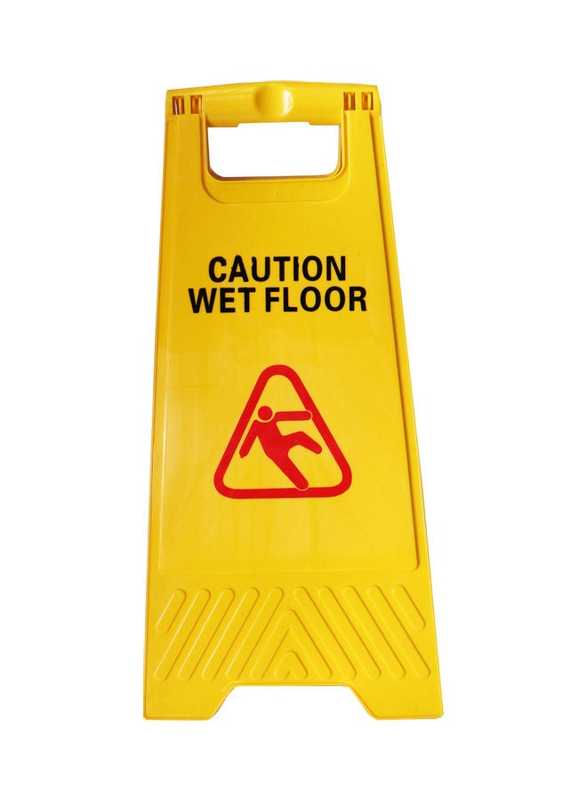 Wet Floor Warning Sign Yellow  - Image 2