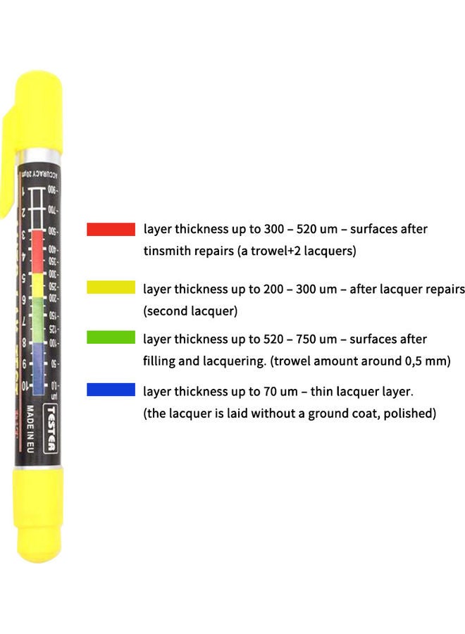 Generic Coating Thickness Meter Gauge Paint Tester Multicolour  - Image 3