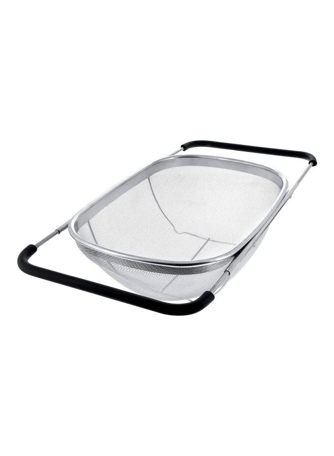 Expandable Over Sink Colander Silver/Black 34x24cm - v1623221711/N13350216A_1