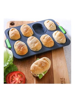 XiuWoo Silicone Muffin Cupcake Baking Pan Black one size  - Image 2
