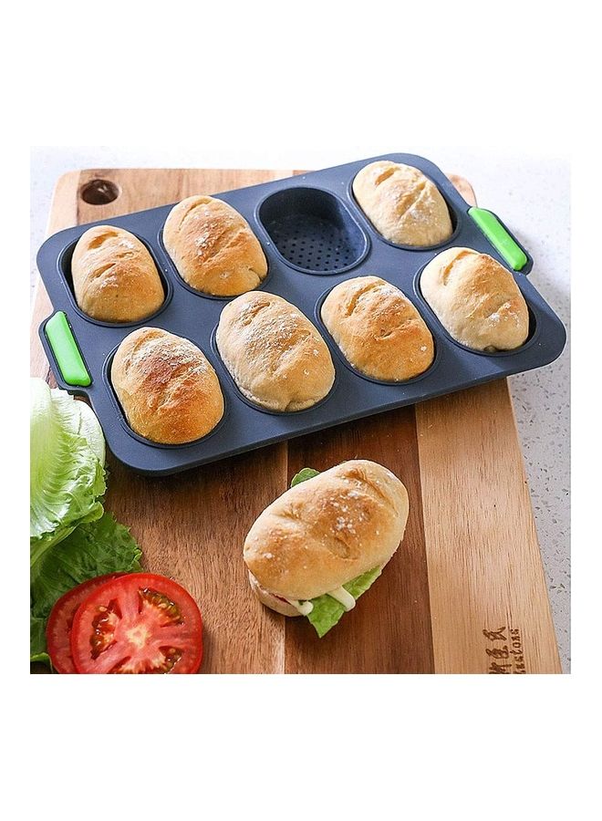 XiuWoo Silicone Muffin Cupcake Baking Pan Black one size  - Image 2