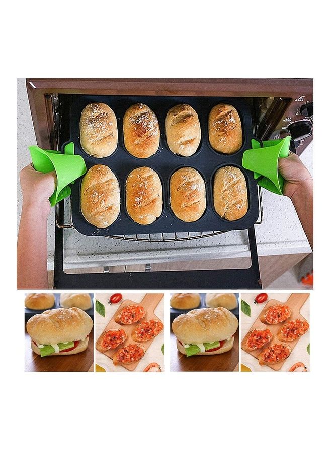 XiuWoo Silicone Muffin Cupcake Baking Pan Black one size  - Image 4
