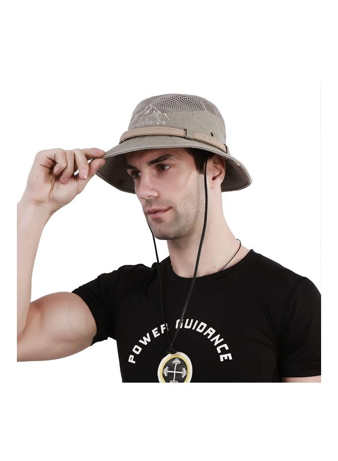 XiuWoo Cotton Embroidery Sun Protection Fishing Cap  - Image 1
