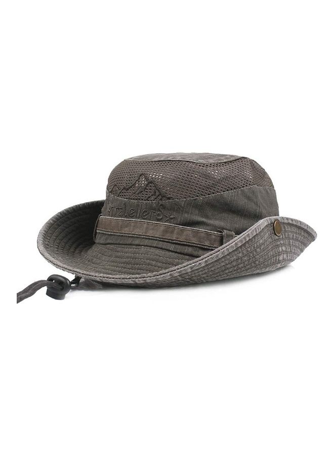 XiuWoo Cotton Embroidery Sun Protection Fishing Cap  - Image 2