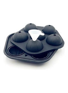 XiuWoo Ice Ball Maker Sphere Mold Black 16 x 15.5 x 4.5cm  - Image 1