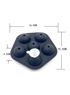 XiuWoo Ice Ball Maker Sphere Mold Black 16 x 15.5 x 4.5cm  - Image 3