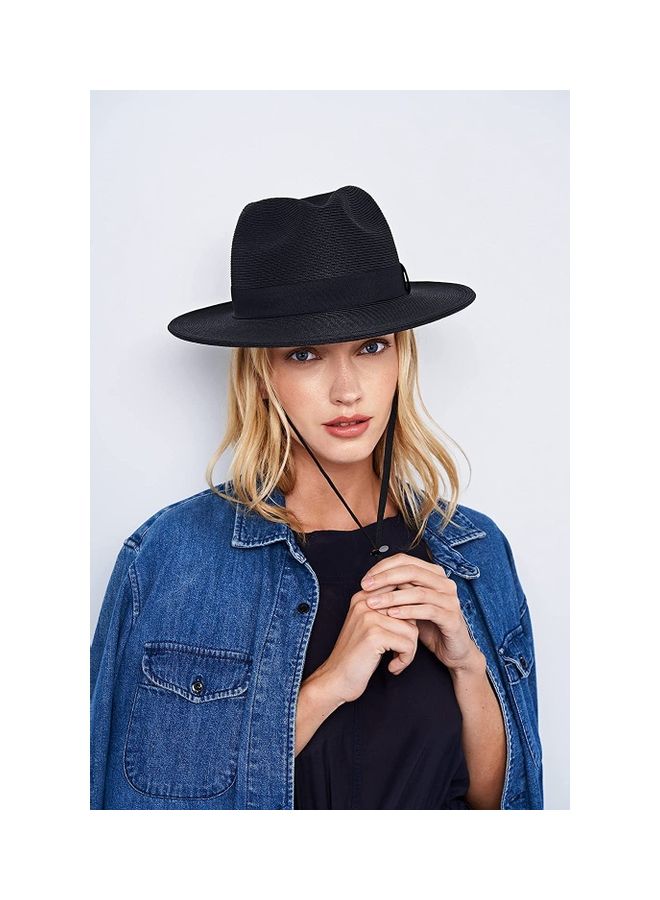 XiuWoo Sun Straw Fedora Beach Hat  - Image 2