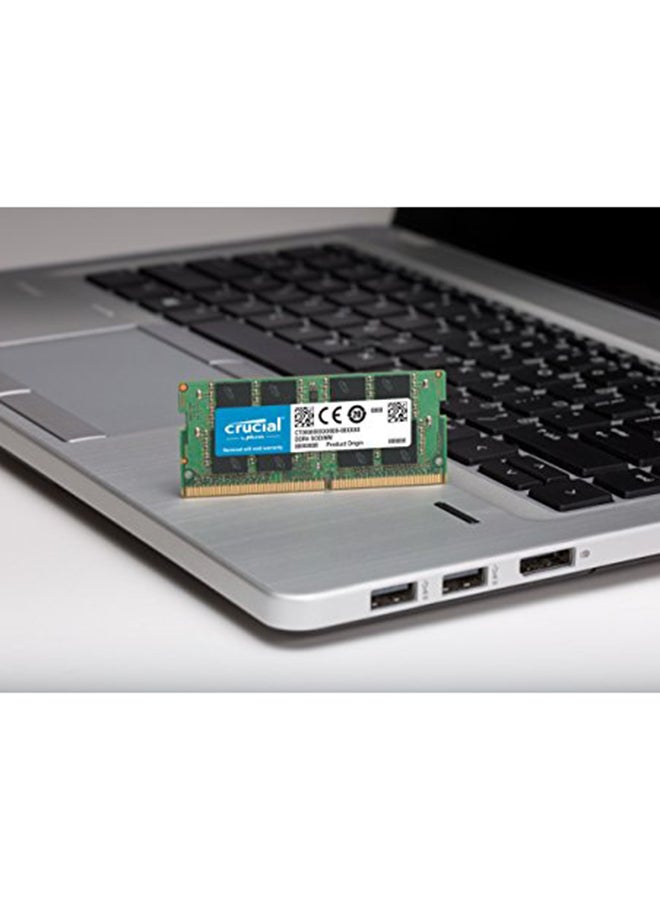 crucial - DDR4 Sodimm 260-Pin Memory Black/Green - Image 1