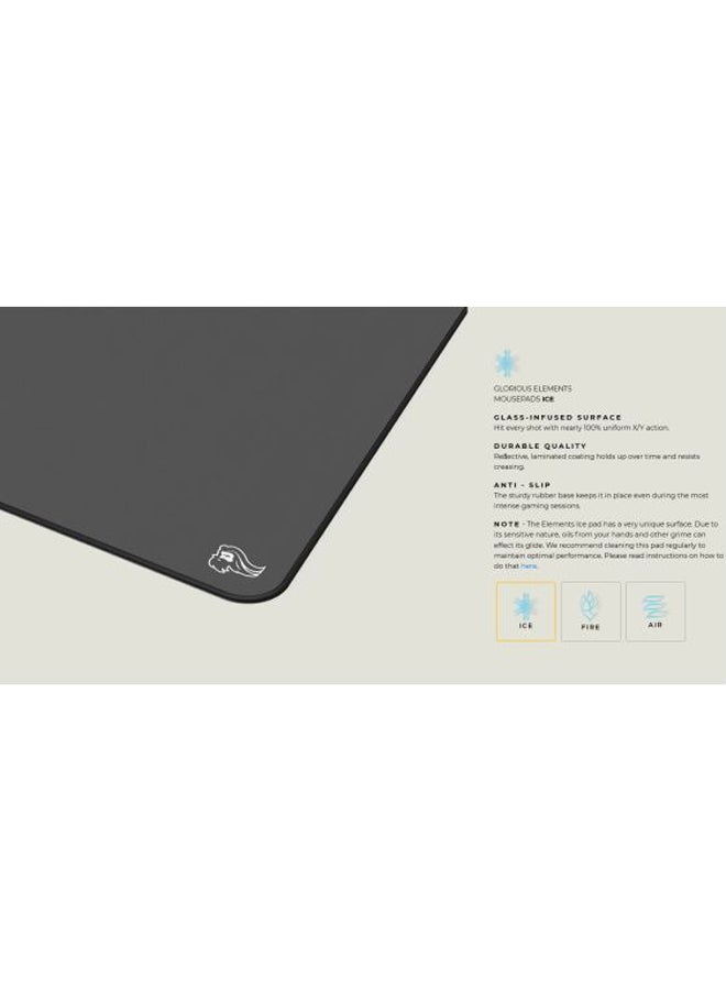 Glorious - Glorious Elements Air Mousepad - XL Hard and Ultra Thin Polycarbonate Flexible Surface Large Gaming Mouse Pad 15"X17" Extended Hard Mousepad (Helios) (GLO-MP-ELEM-AIR) - Image 1