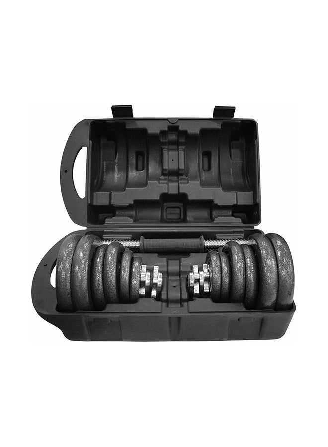 SkyLand - 18-Piece Cast Iron Dumbbell Set - 20kg - Image 1