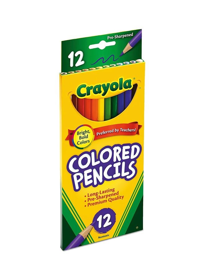 Crayola 12-Piece Colored Pencils Red/Yellow/Black - Image 2