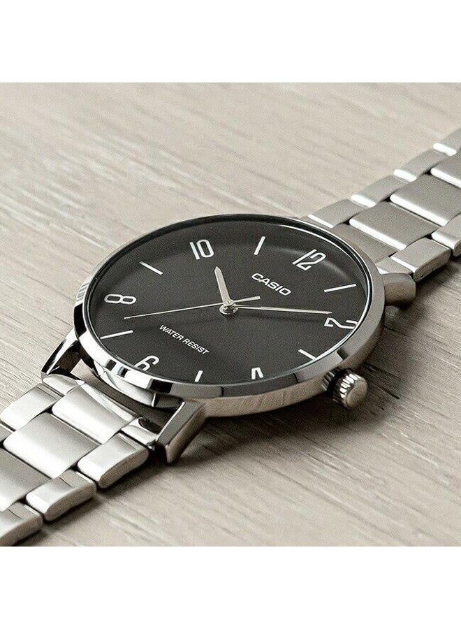CASIO - Men's Analog Wrist Watch MTP-VT01D-1B2UDF - 46 mm - Silver - Image 1