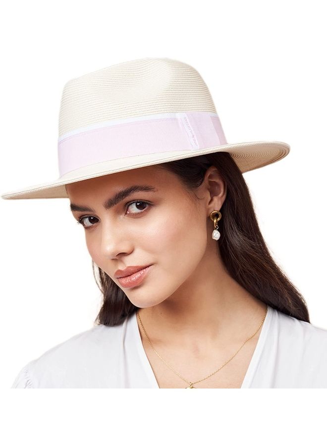 XiuWoo Sun Straw Fedora Beach Hat  - Image 2