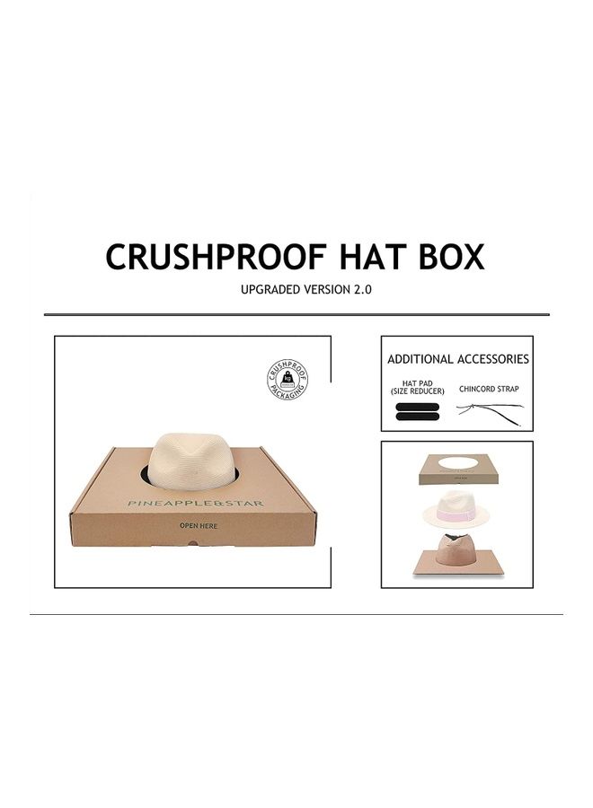 XiuWoo Sun Straw Fedora Beach Hat  - Image 4