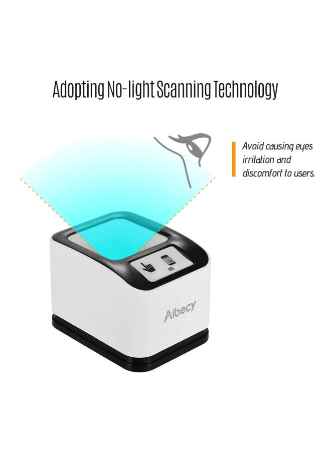 2200 1D and 2D Bar Code Scanner Black/White