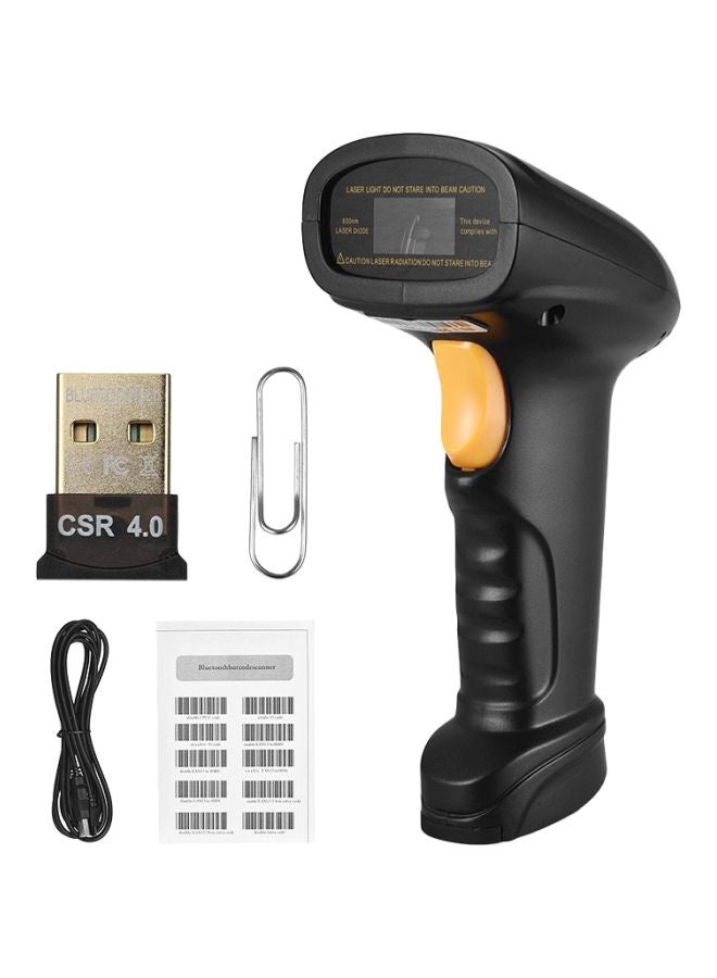 Aibecy - BW3 Wireless and USB Wired 1D Barcode Scanner Black/Beige - Image 1