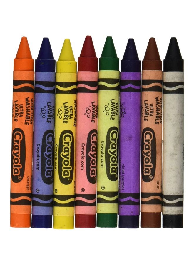Crayola 8-Piece Large Crayons Set 52-0038 Multicolour - Image 1