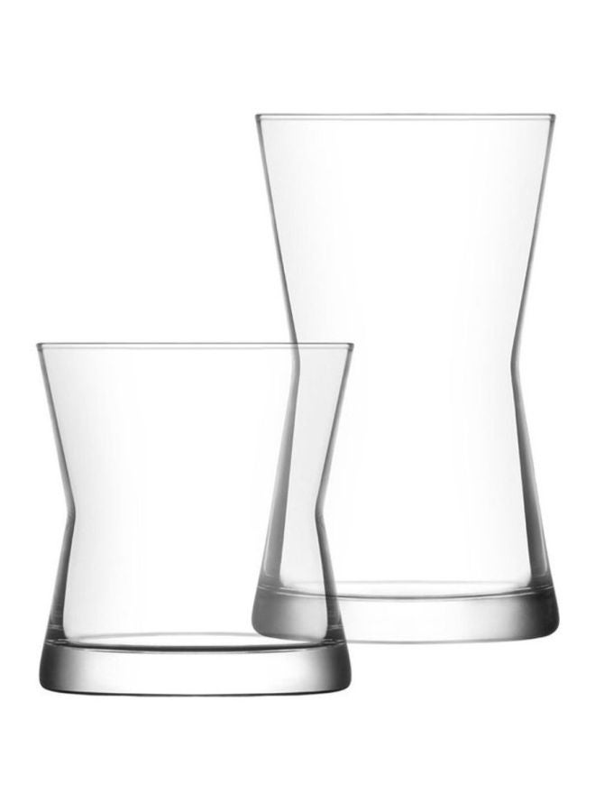 LAV - 12-Piece Multi-Purpose Drinking Glass Set Clear - Image 1