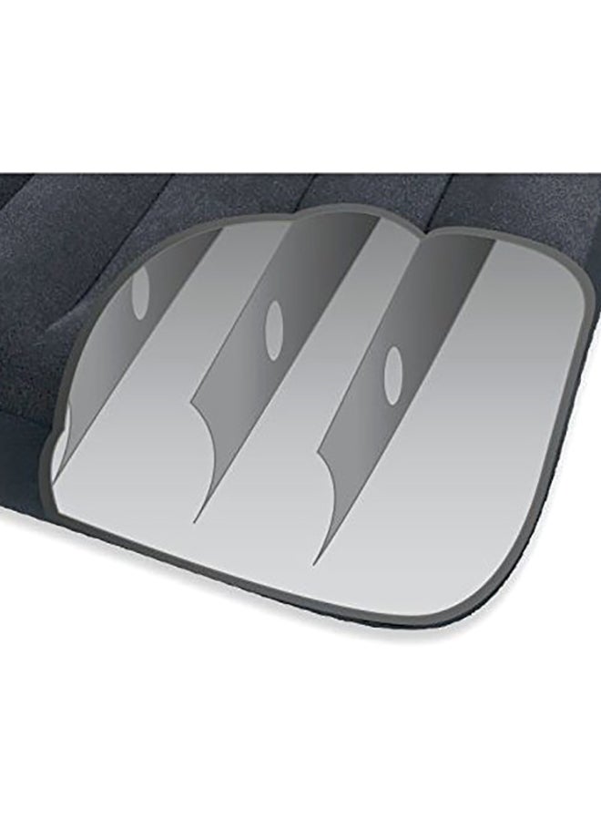 انتكس سرير هوائي كلاسيكي مريح مقاس مفرد مصنوع بتقنية دورا بيم ومزود بوسادة ومنفاخ كهربائي 191x99x25سم - Image 5