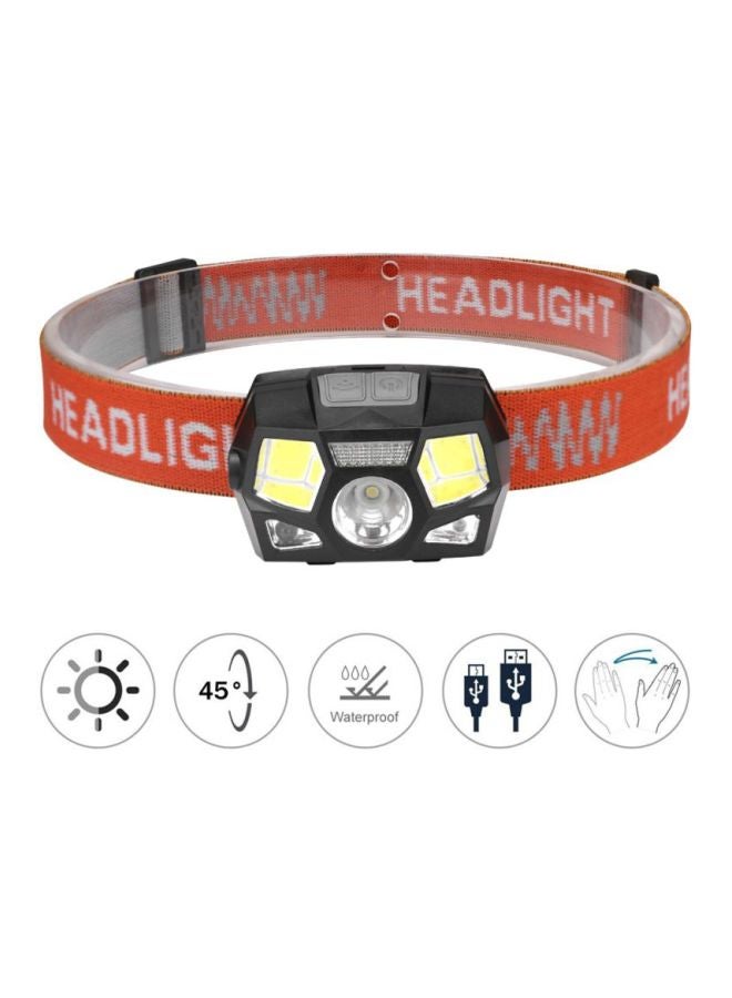 Voberry - Cob LED Headlamp  Head Lamp Light Torch Flashlight Portable 3 Modes - Image 1