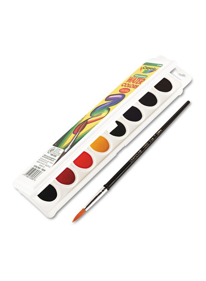 كرايولا ألوان مائية أرتيستا بيضاوية متوسطة الترطيب من 8 قطع أحمر/أصفر/أسود - Image 4