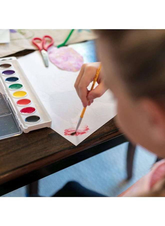 كرايولا ألوان مائية أرتيستا بيضاوية متوسطة الترطيب من 8 قطع أحمر/أصفر/أسود - Image 5