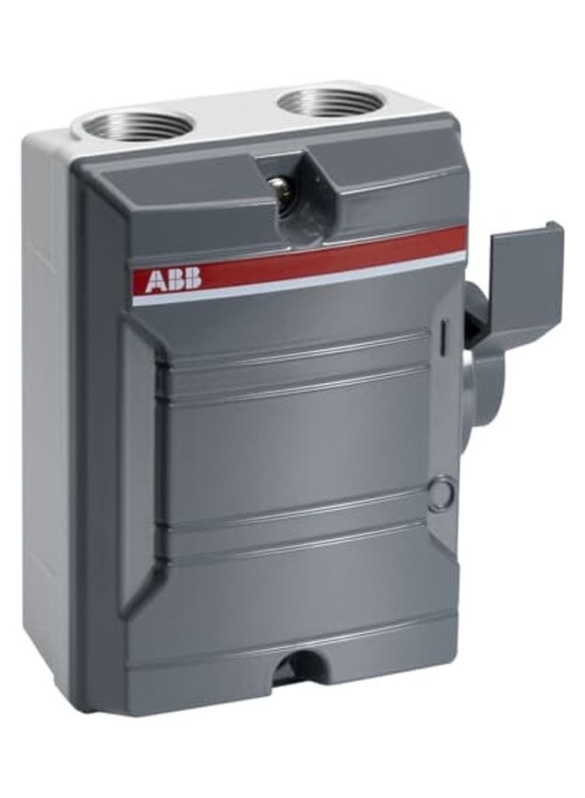 ABB - 25A 2 Pole Enclosed Switch Disconnector Grey - Image 1
