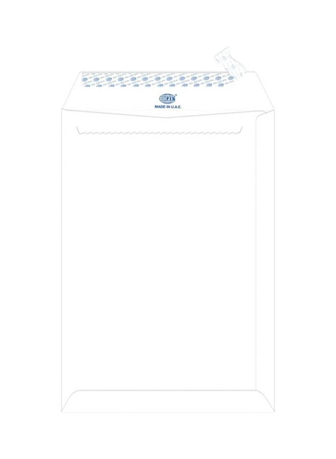 FIS 50-Piece Peel And Seal Envelope Set White - Image 1