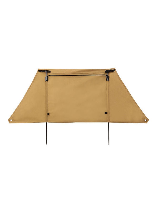 حاجب رياح قابل للطي للتخييم في الأماكن الخارجية 72.8 x32.7بوصة - Image 4