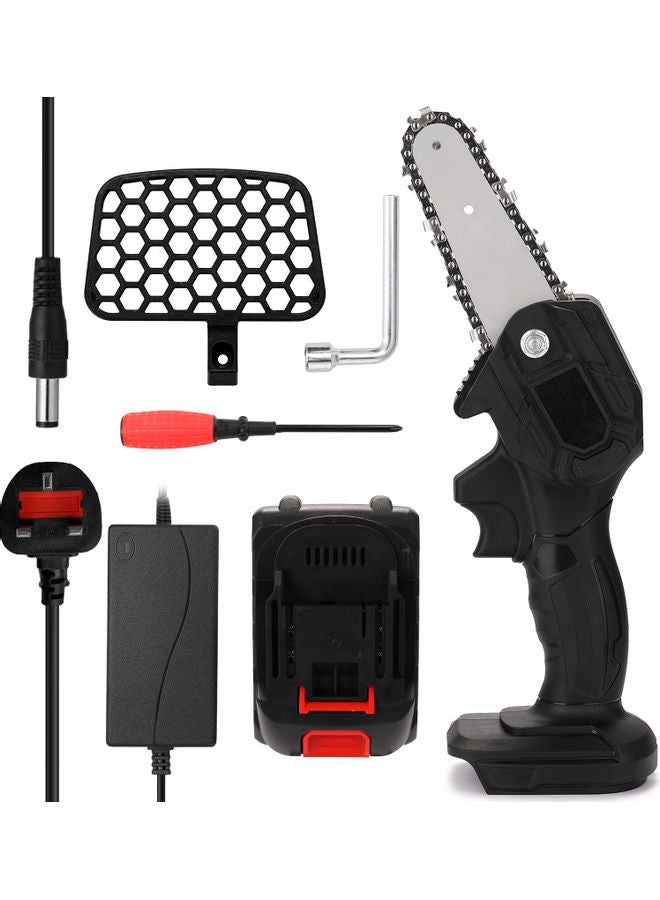 Electric Chain Saw Set Black/Red/Silver - Image 1