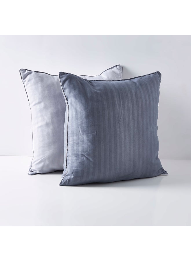 Home Box 2-Piece Squared Cushion Set Microfiber Multicolour 45cm  - Image 2