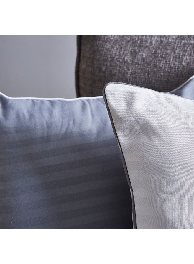 Home Box 2-Piece Squared Cushion Set Microfiber Multicolour 45cm  - Image 4