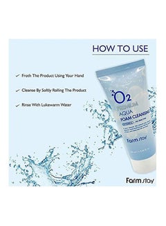 Farm Stay O2 Premium Aqua Foam Cleansing  - All Skin Tybe Blue 100ml  - Image 2