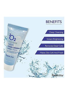 Farm Stay O2 Premium Aqua Foam Cleansing  - All Skin Tybe Blue 100ml  - Image 4